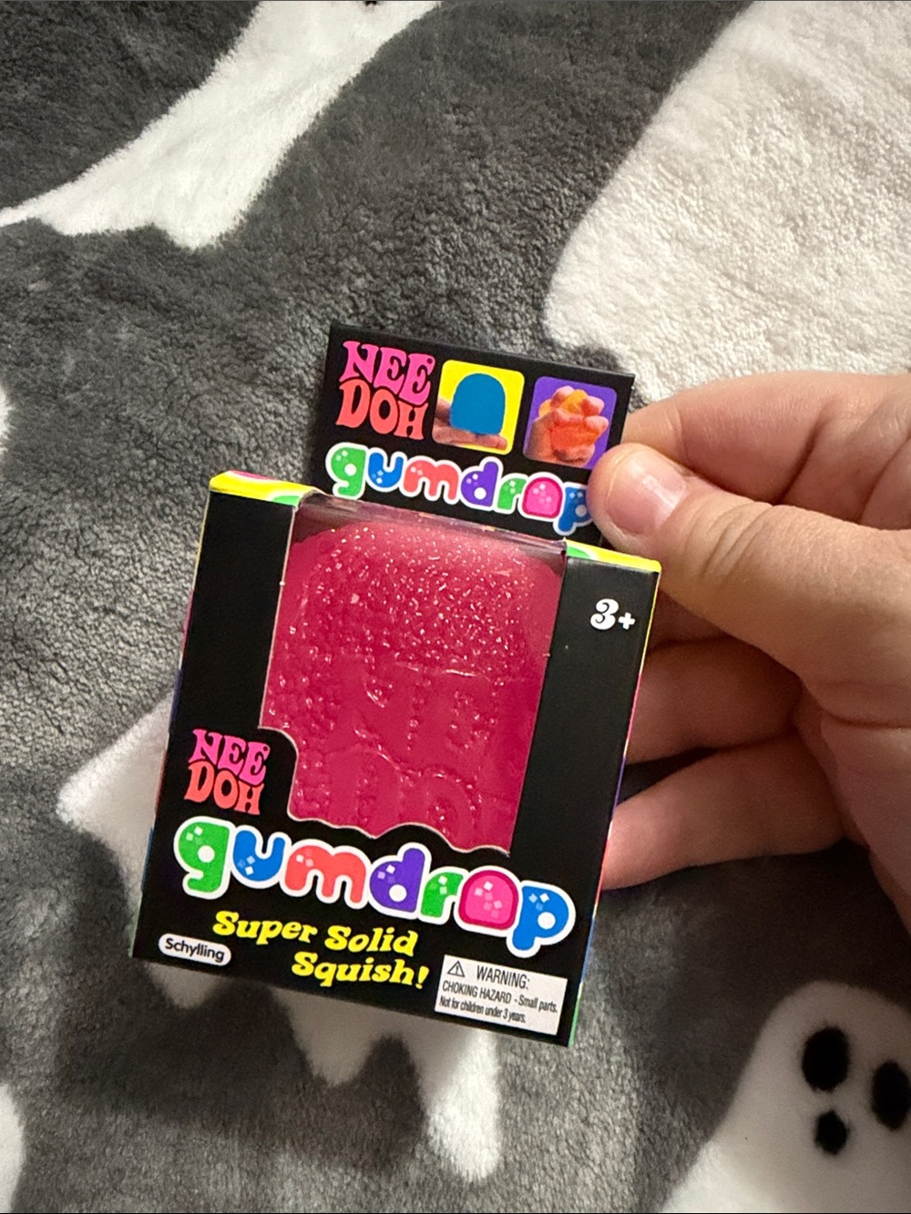 Schylling Needoh Gumdrop Super Solid Squish Pink